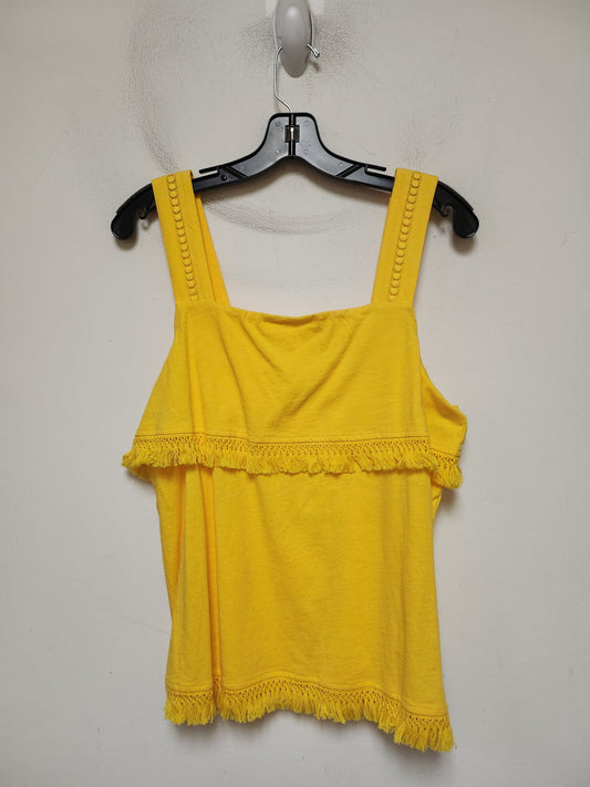 Top Sleeveless By J. Crew In Yellow, Size: M