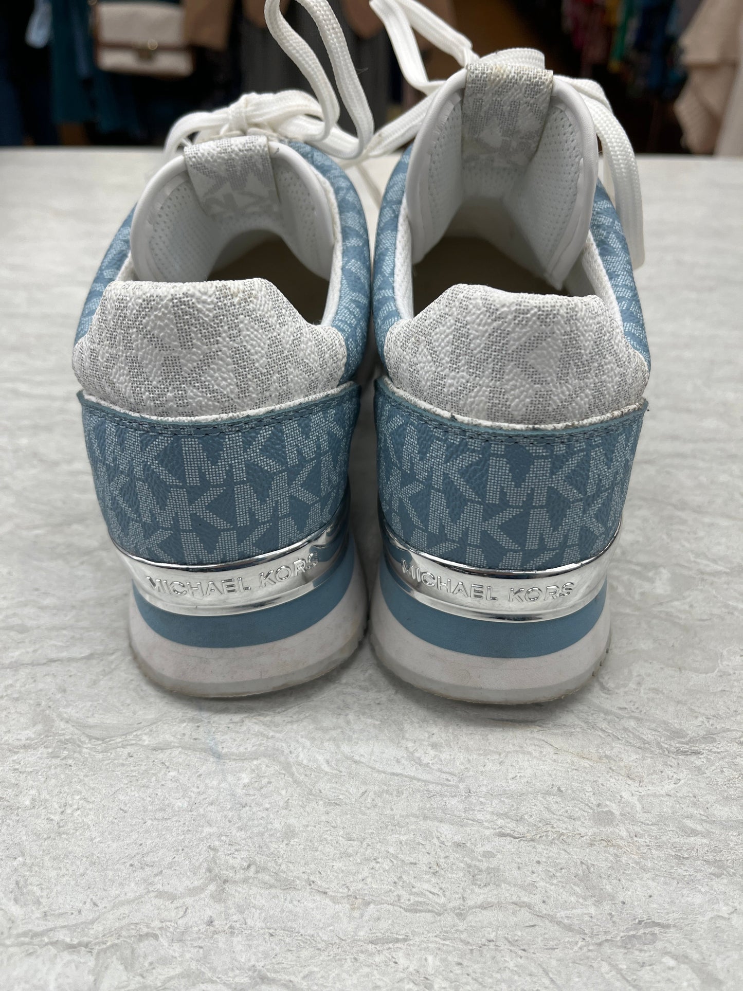 Shoes Sneakers By Michael By Michael Kors In Blue & White, Size: 10