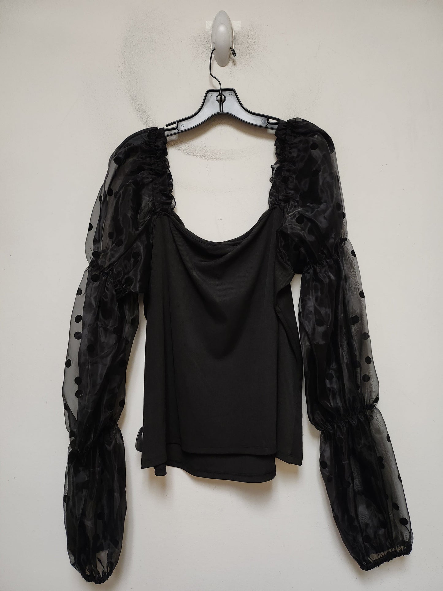 Top Long Sleeve By Eloquii In Black, Size: 2x