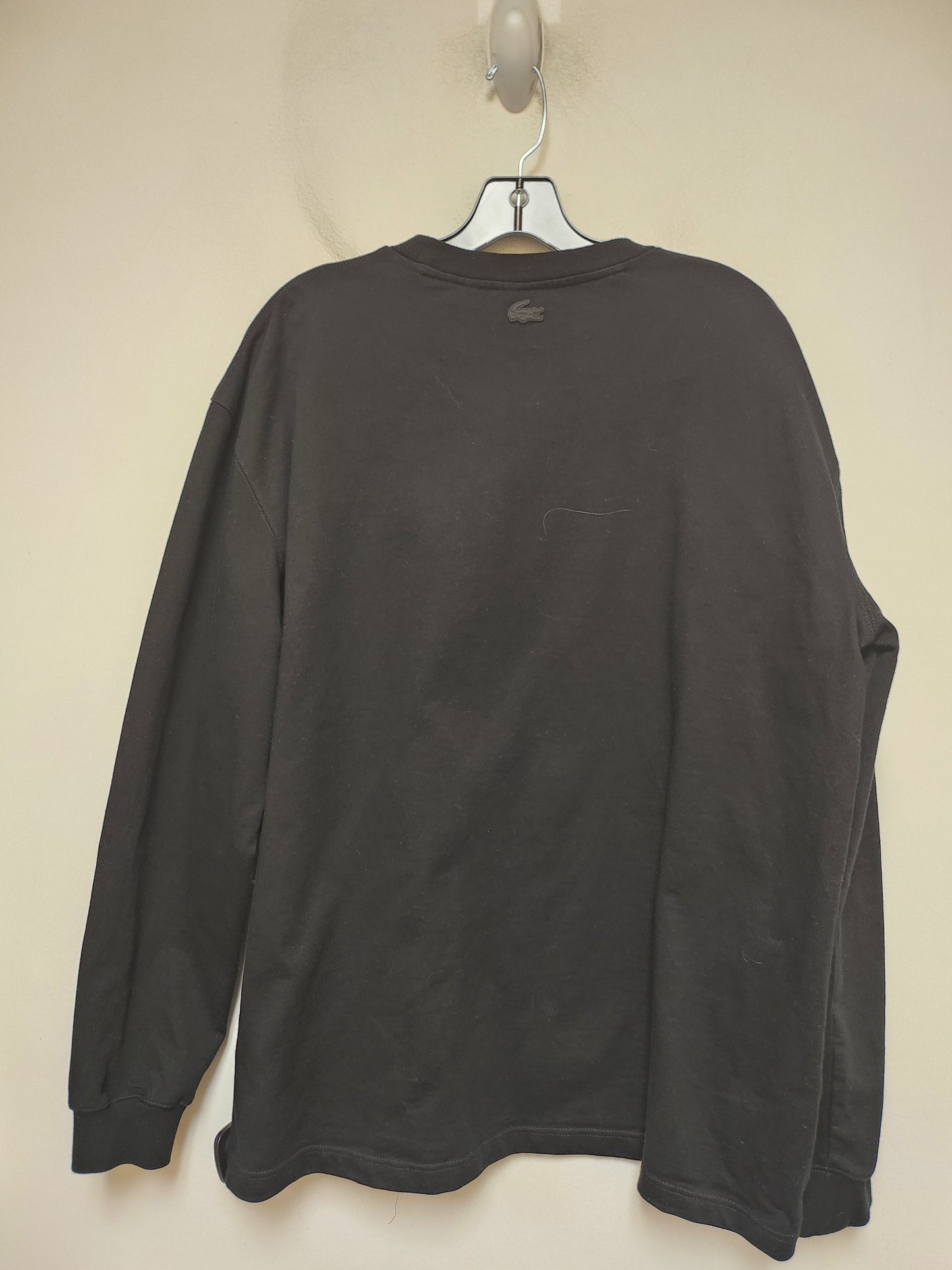 Top Long Sleeve Basic By Lacoste In Black, Size: Xl