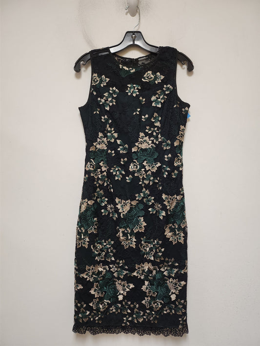 Dress Party Midi By White House Black Market In Floral Print, Size: Xs