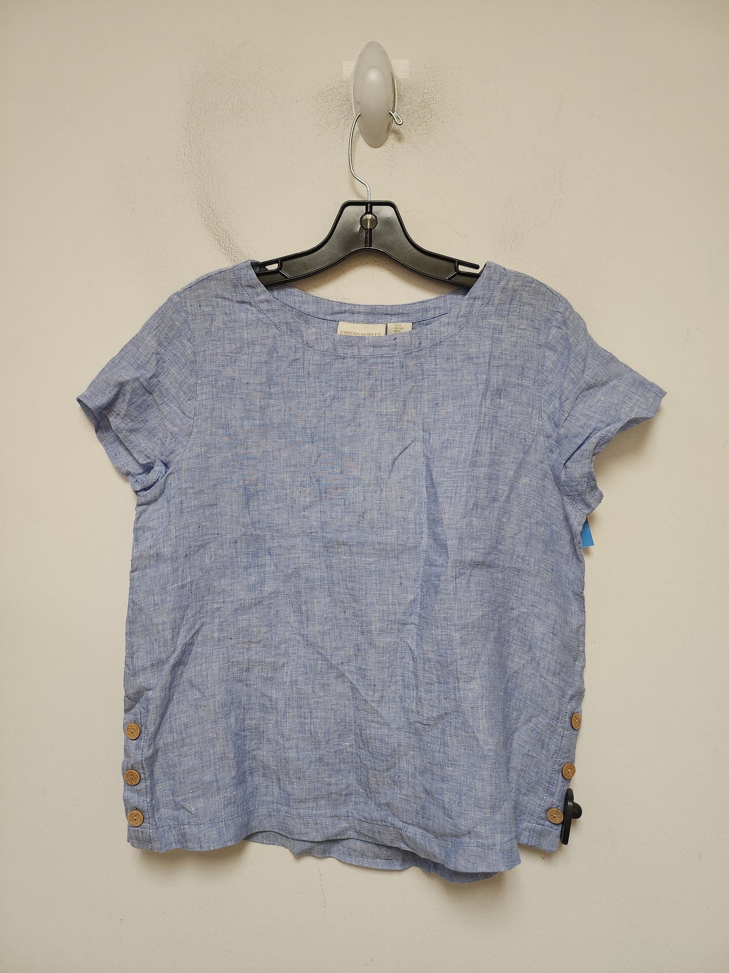 Top Short Sleeve By Cynthia Rowley In Blue, Size: S