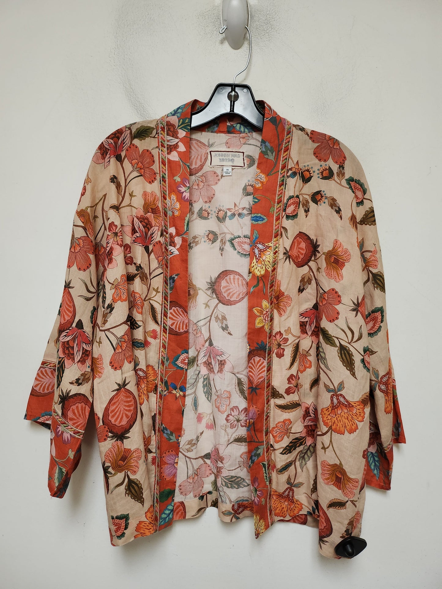 Kimono By Johnny Was In Floral Print, Size: Xs