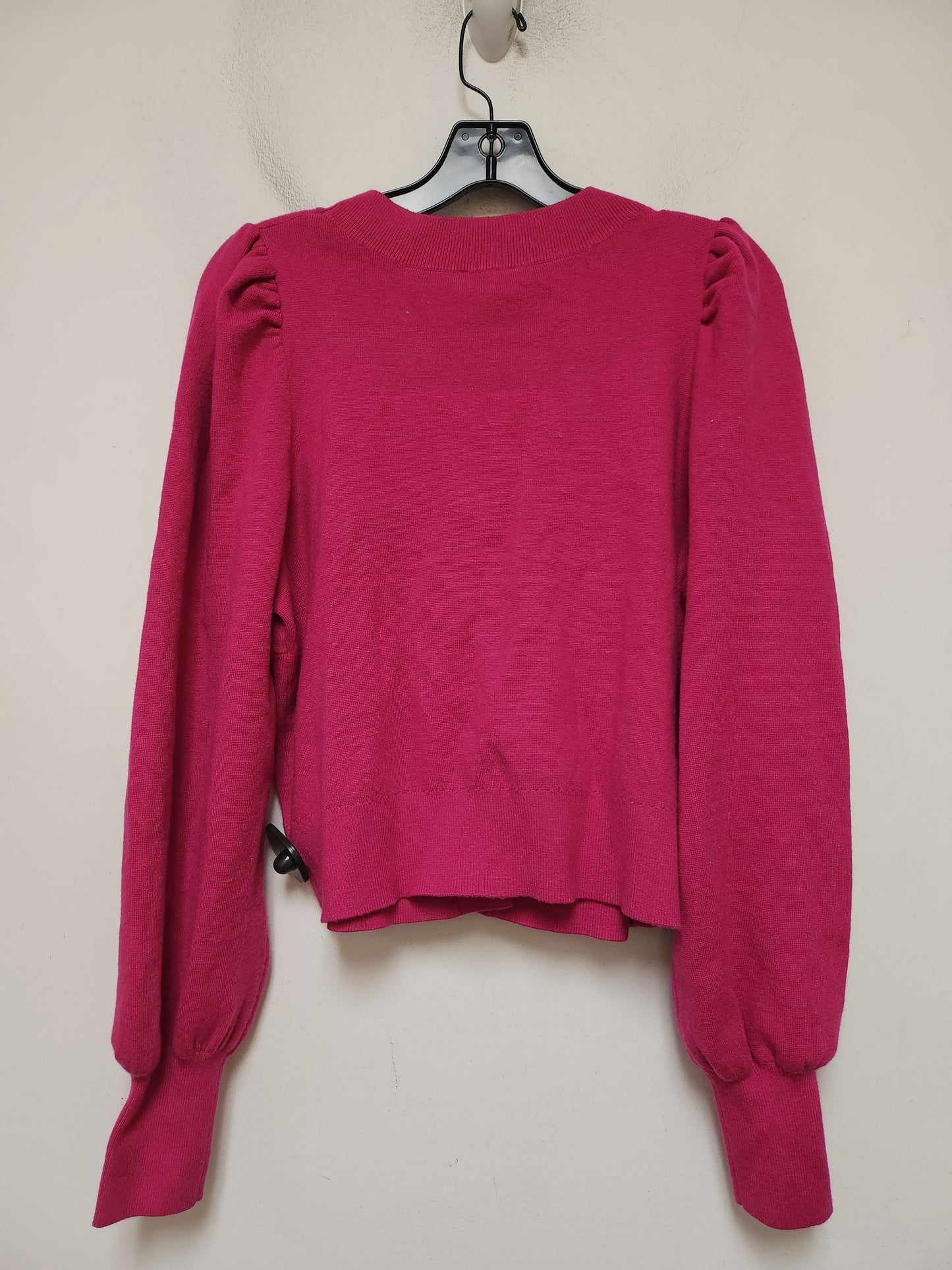 Sweater Cardigan By Express In Pink, Size: M