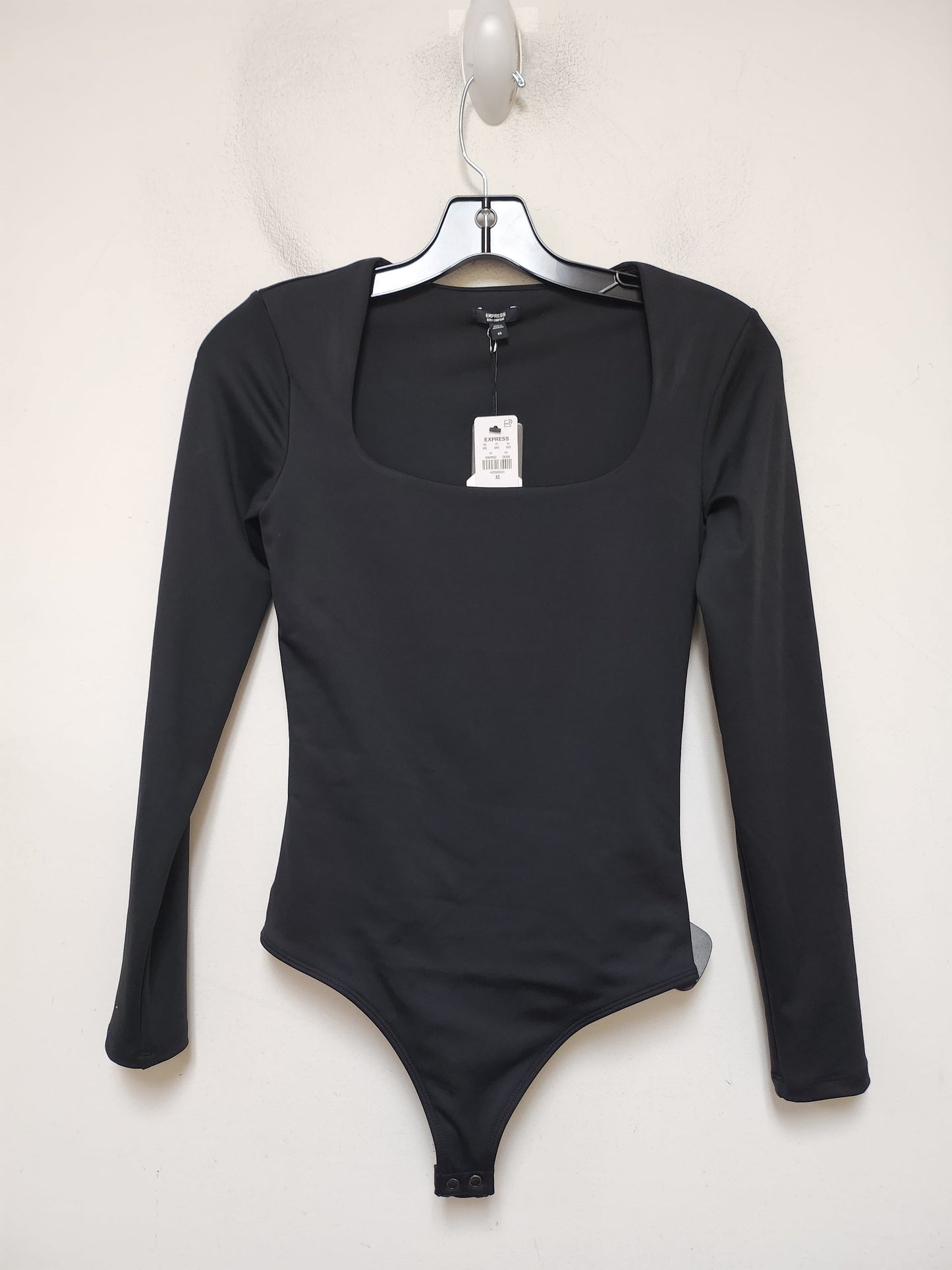 Bodysuit By Express In Black, Size: Xs