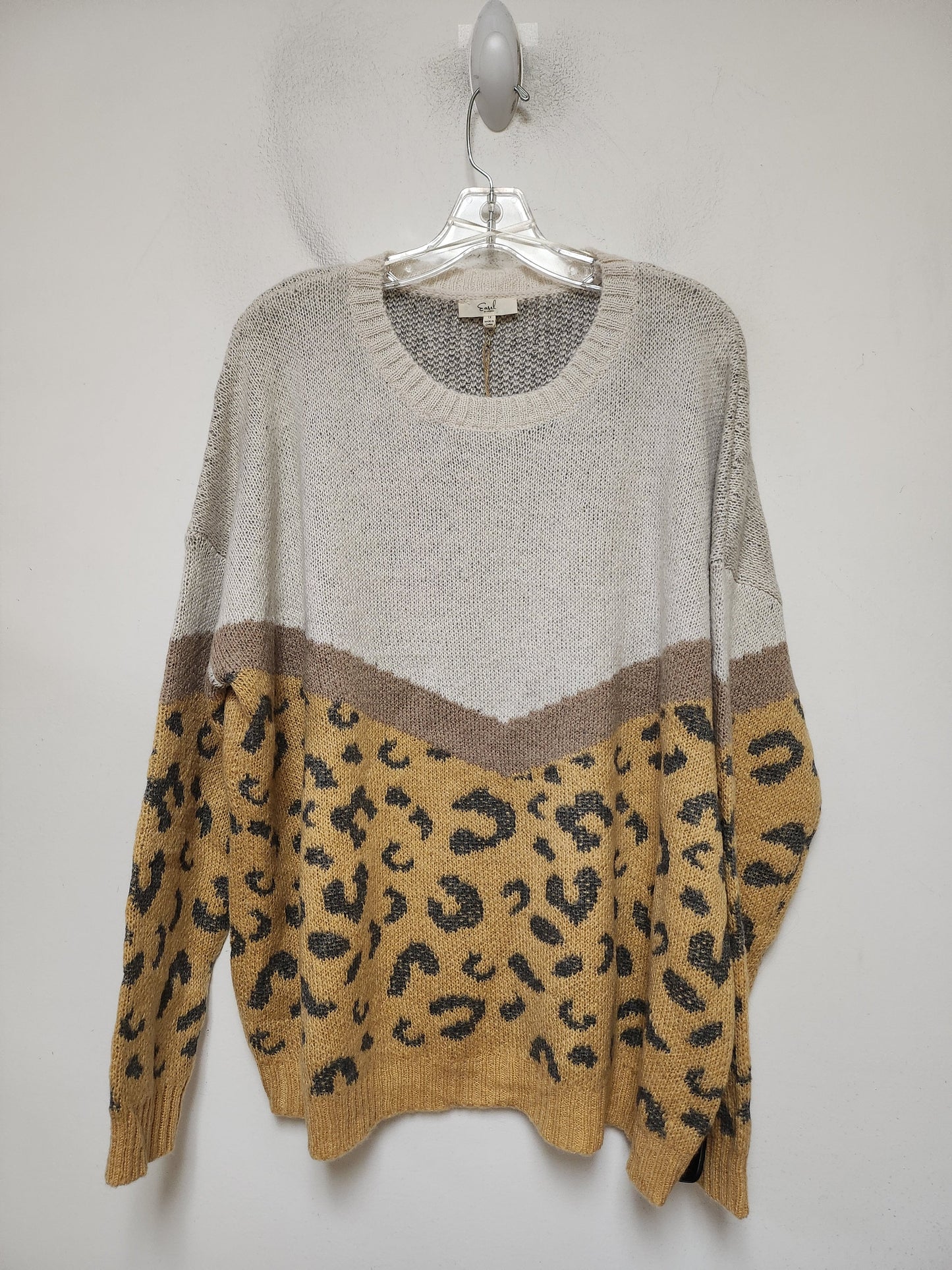 Sweater By Easel In Animal Print, Size: 1x