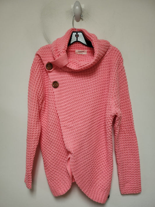 Sweater By Zenana Outfitters In Pink, Size: L