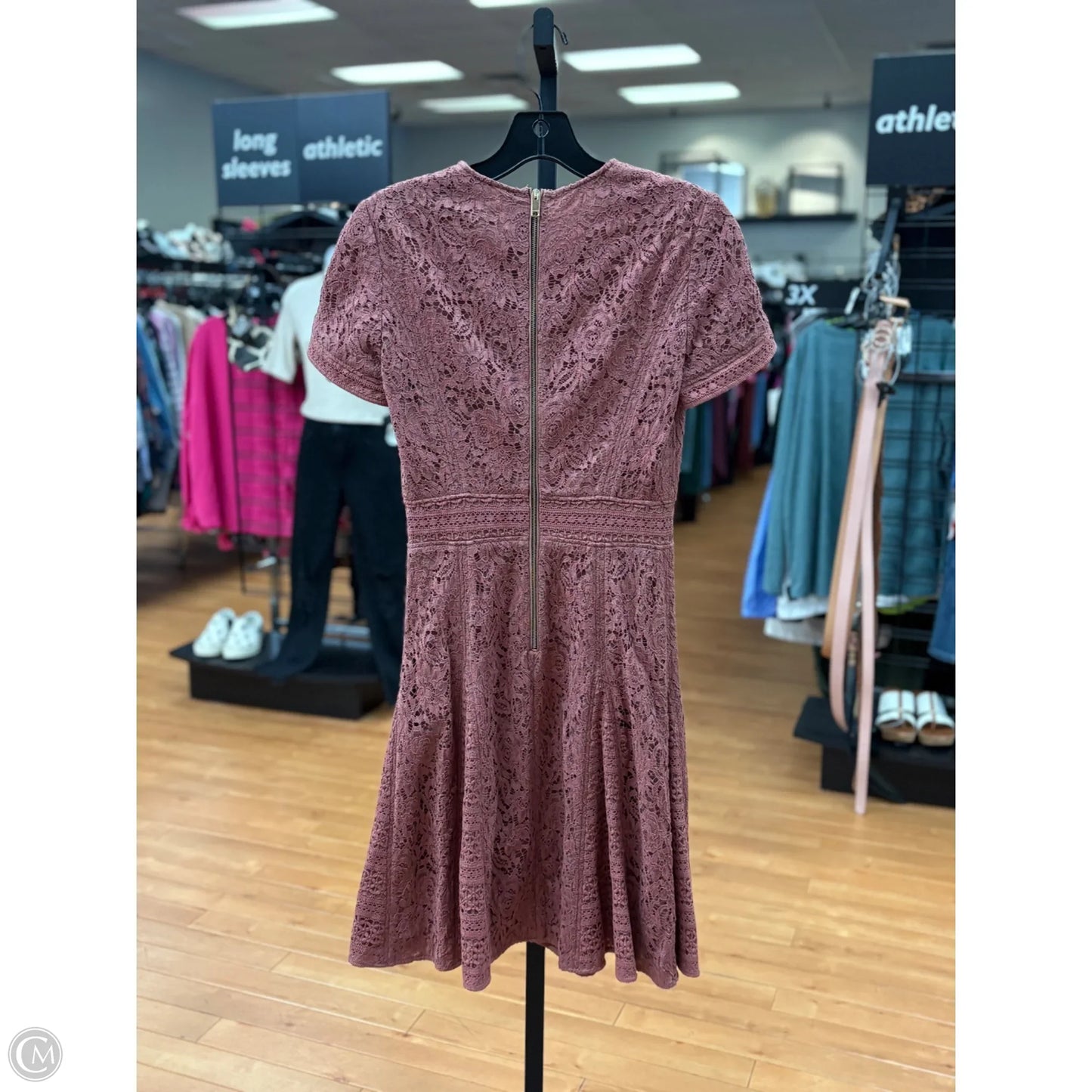 Dress Luxury Designer By Burberry In Mauve, Size: 2