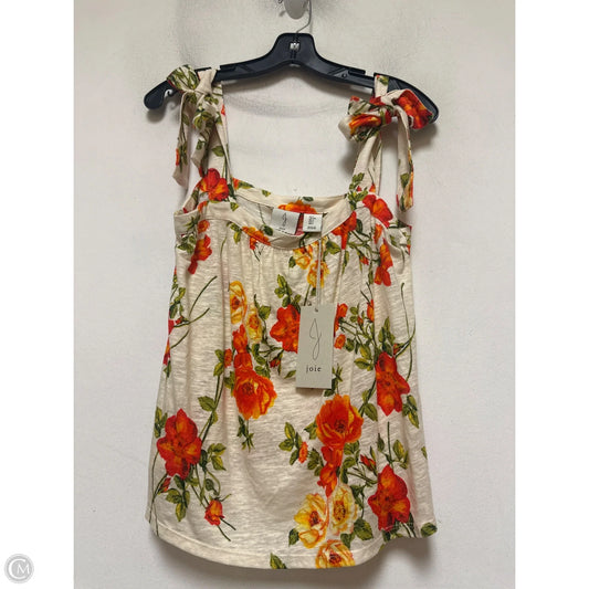Top Sleeveless By Joie In Floral Print, Size: S