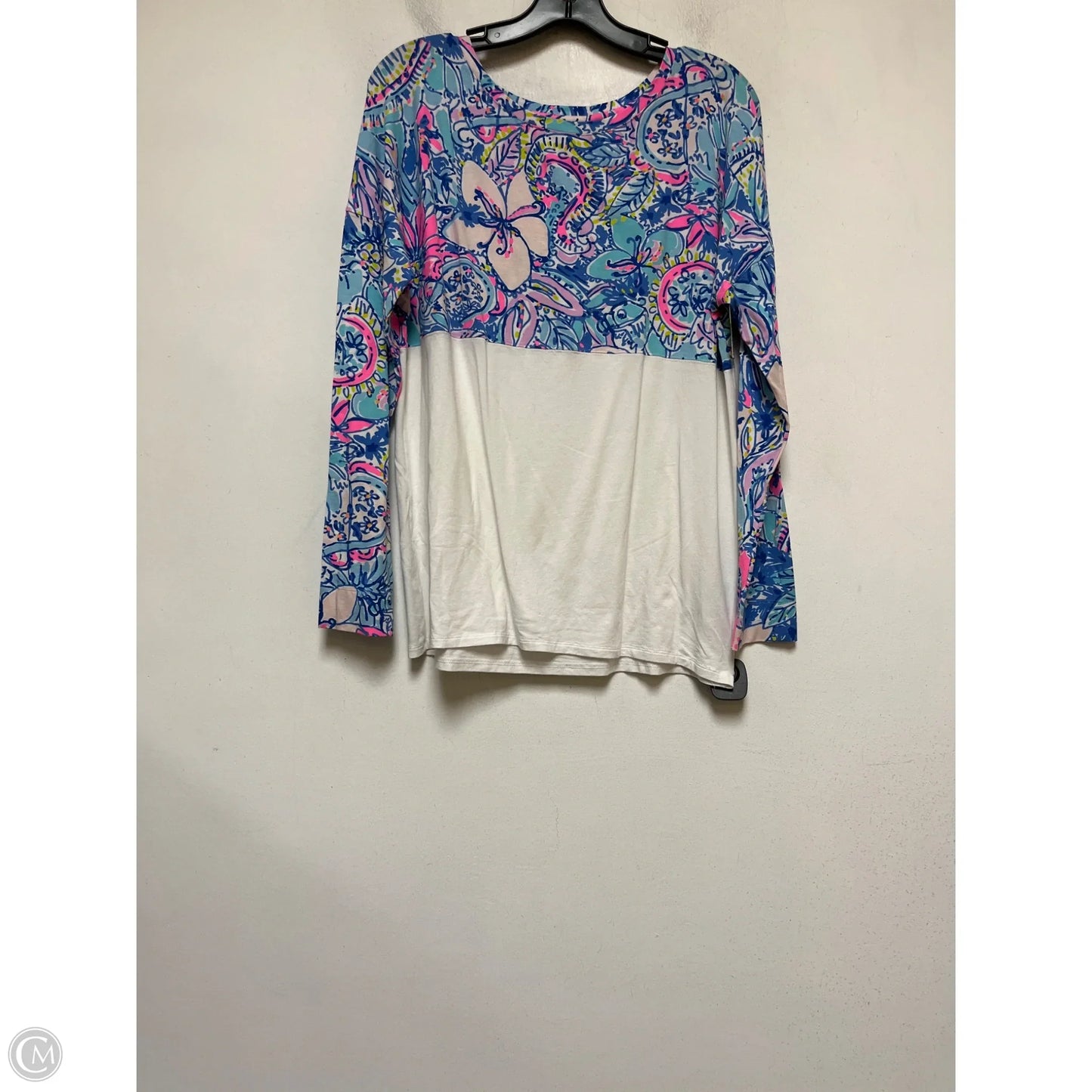 Top Long Sleeve Designer By Lilly Pulitzer In Floral Print, Size: M