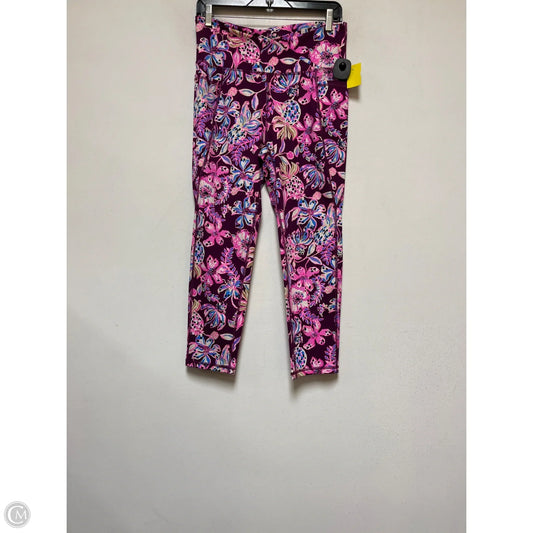 Pants Designer By Lilly Pulitzer In Pink & Purple, Size: L