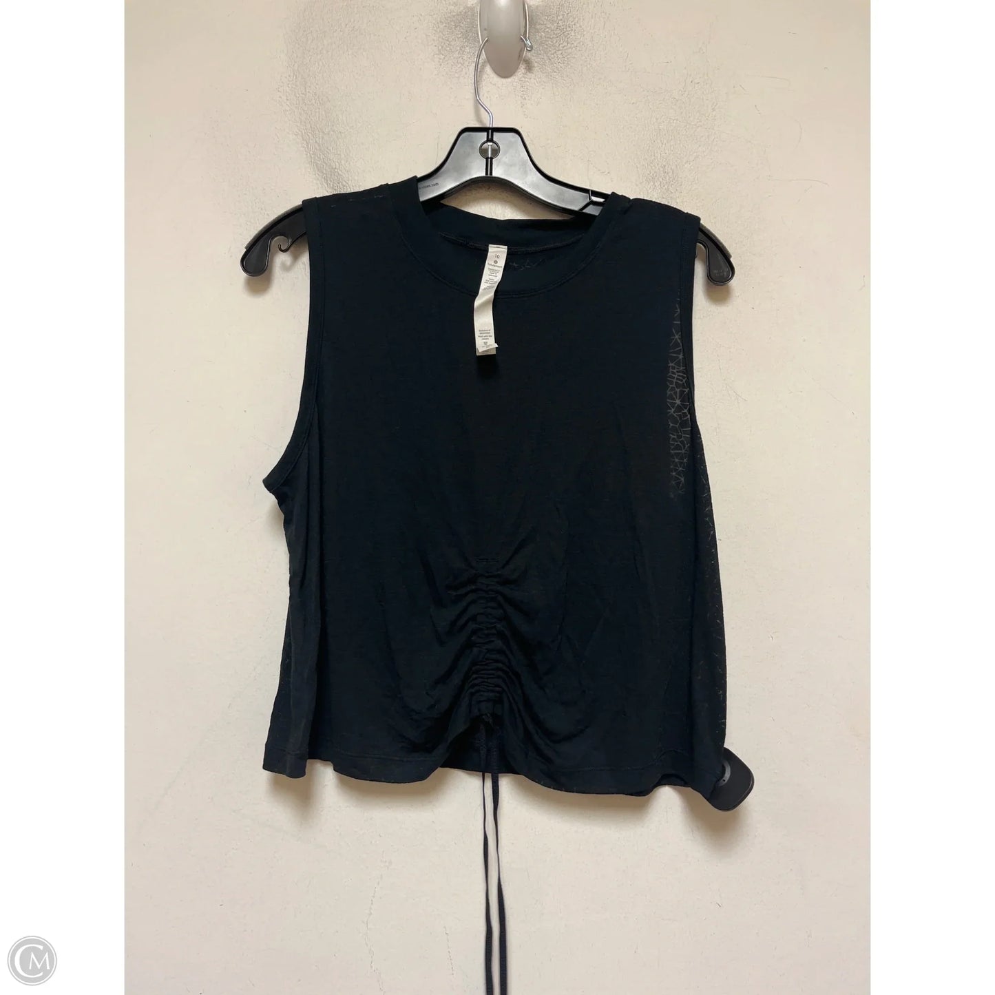 Athletic Tank Top By Lululemon In Black, Size: 10