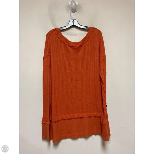 Top Long Sleeve By We The Free In Orange, Size: S