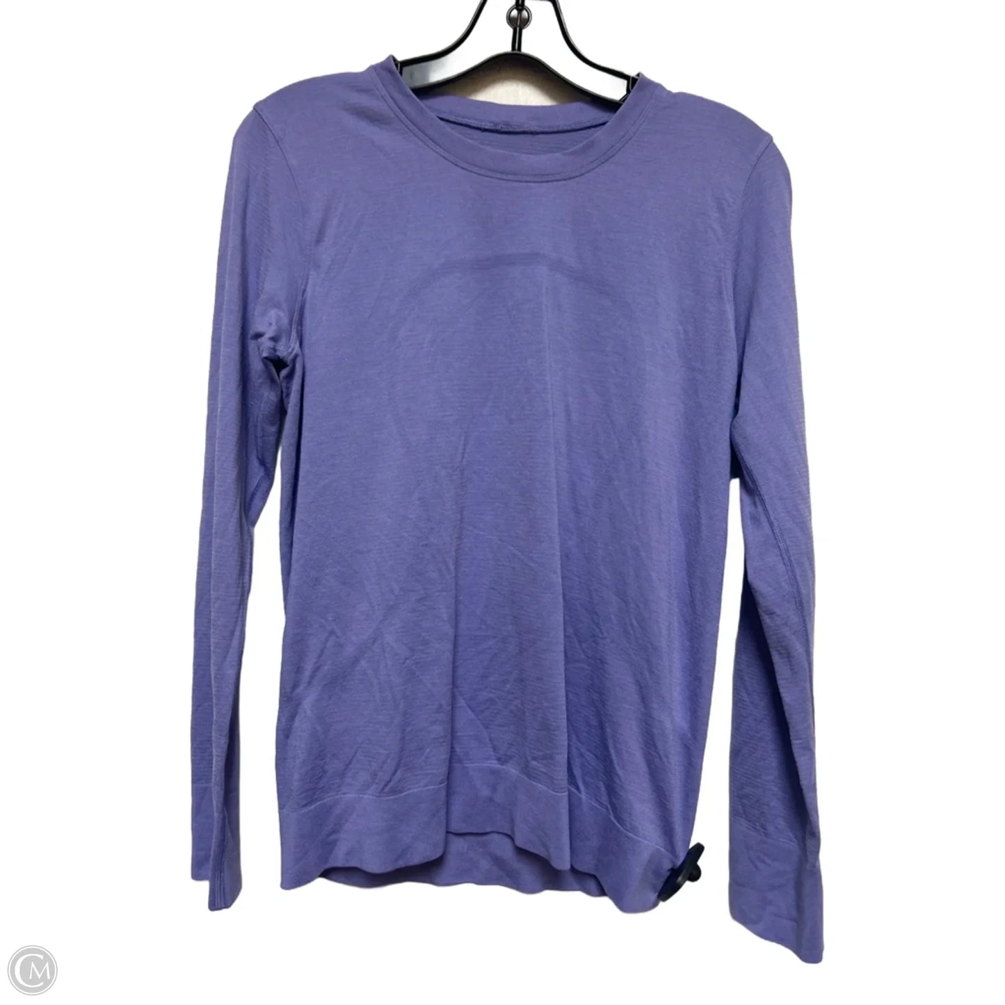 Athletic Top Long Sleeve Collar By Lululemon In Purple, Size: M