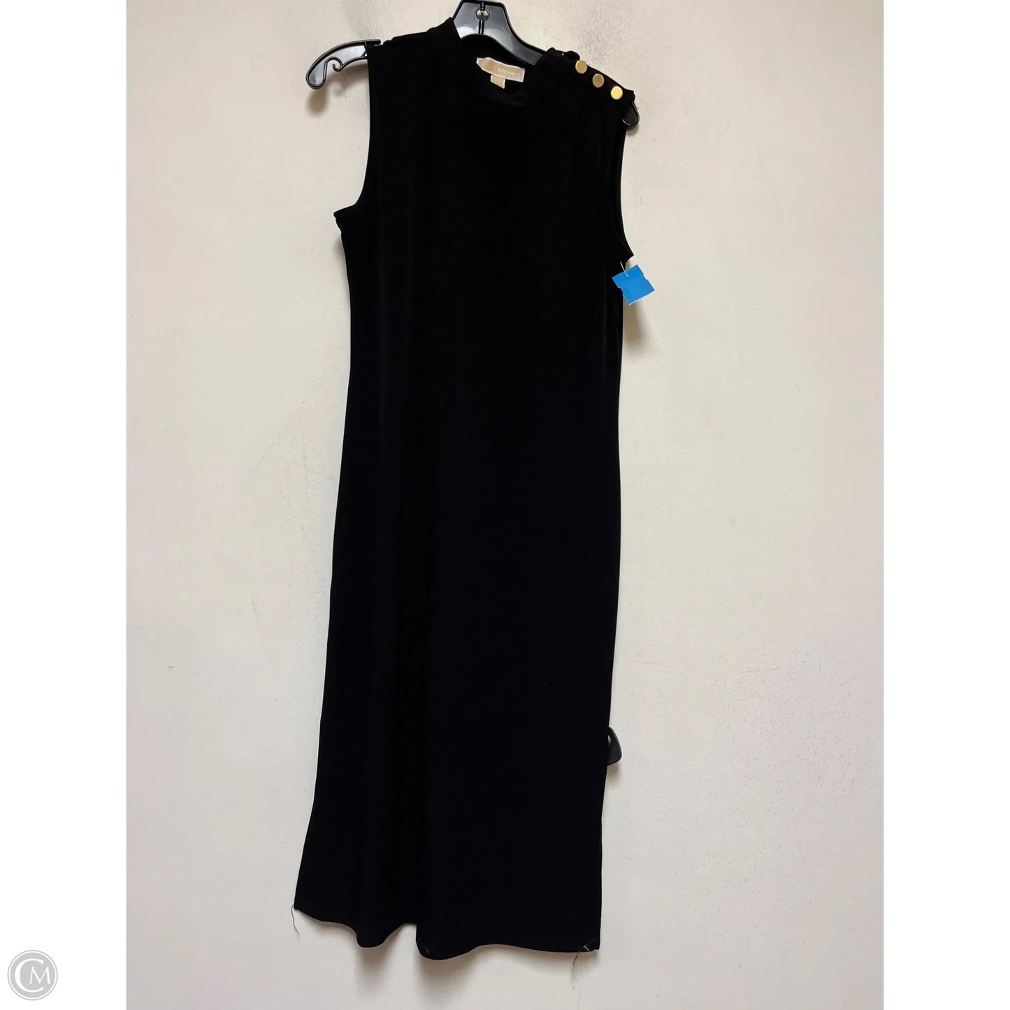 Dress Casual Midi By Michael By Michael Kors In Black, Size: M