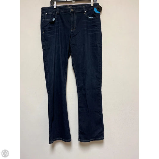 Jeans Straight By Eileen Fisher In Blue Denim, Size: 14