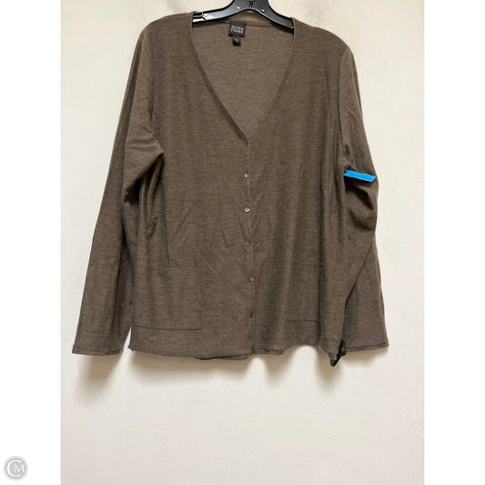 Top Long Sleeve By Eileen Fisher In Brown, Size: Xl
