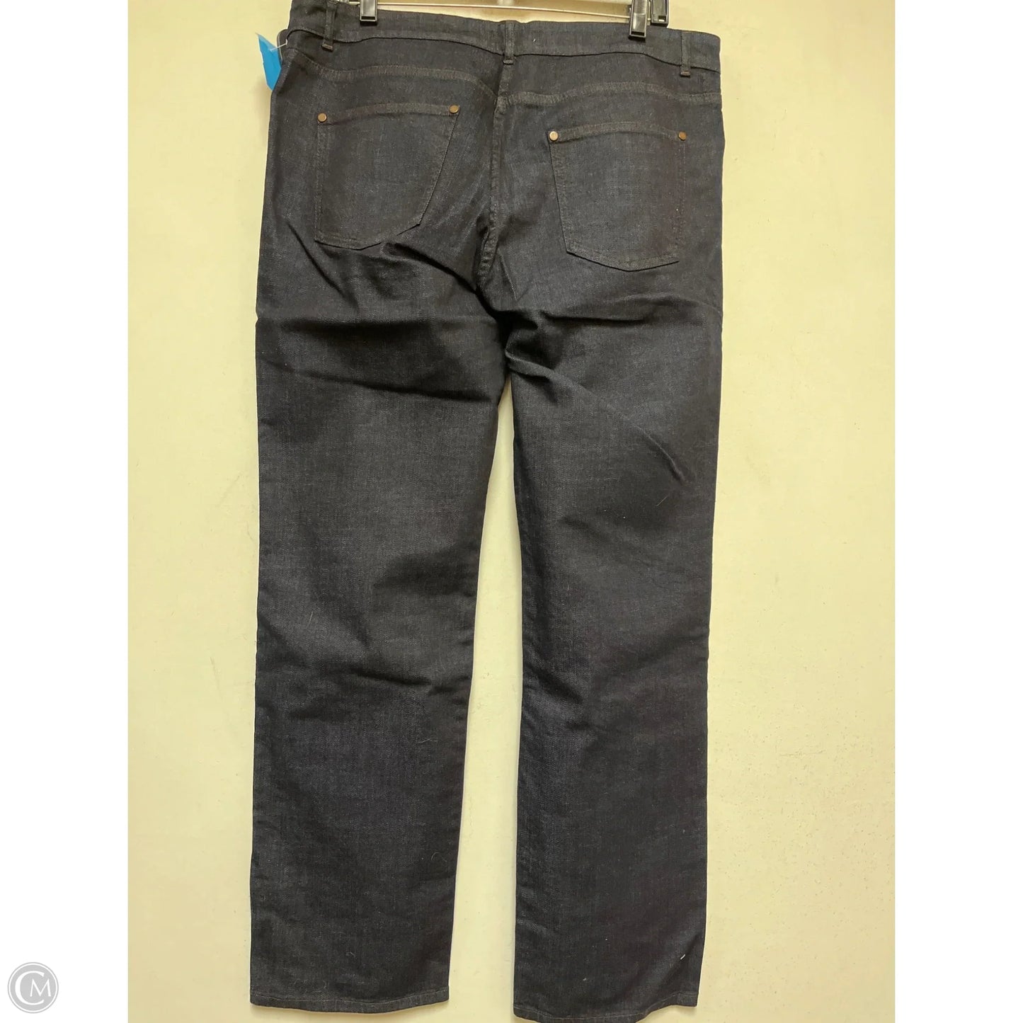 Jeans Straight By Eileen Fisher In Blue Denim, Size: 12