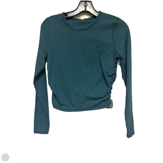 Athletic Top Long Sleeve Crewneck By Lululemon In Green, Size: 6