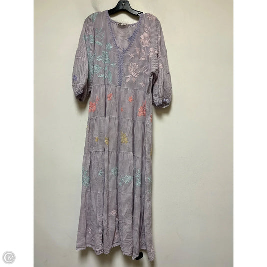 Dress Casual Maxi By Johnny Was In Purple, Size: L