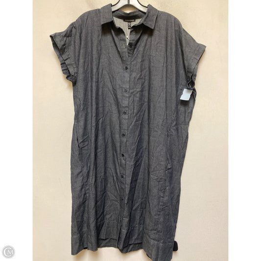 Dress Casual Short By Eileen Fisher In Grey, Size: L