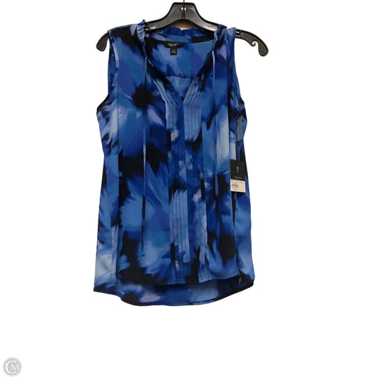 Top Sleeveless By Simply Vera In Black & Blue, Size: Xs