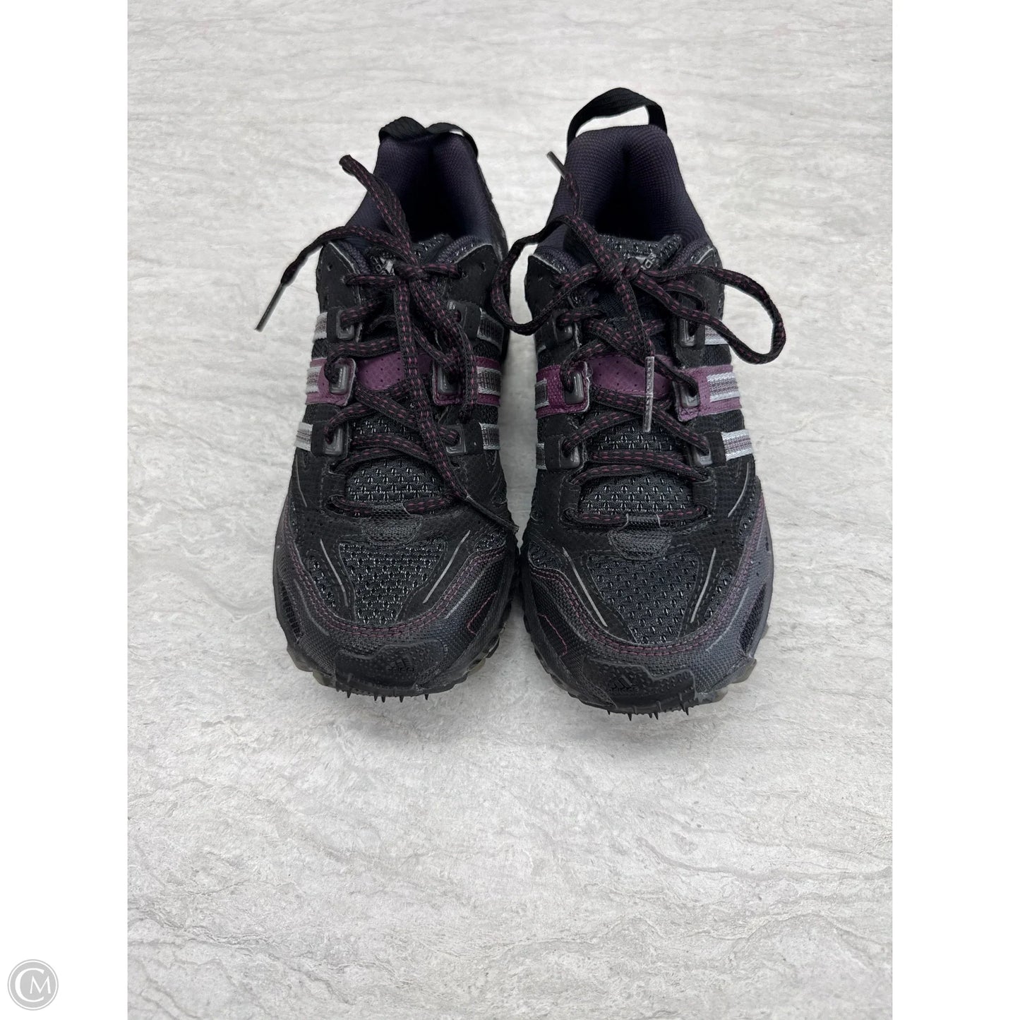 Shoes Athletic By Adidas In Black & Purple, Size: 5