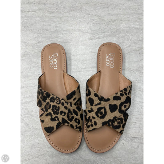 Sandals Flats By Franco Sarto In Animal Print, Size: 9