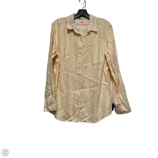 Top Long Sleeve By Tommy Bahama In Striped Pattern, Size: M