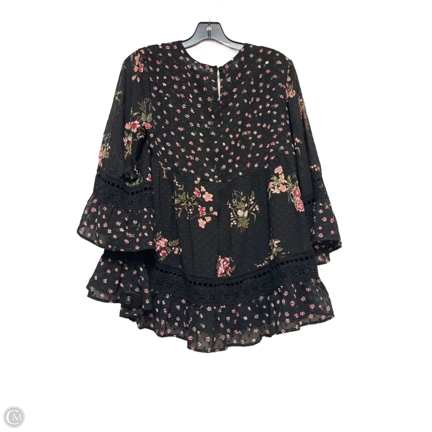Top Short Sleeve By Maeve In Floral Print, Size: S