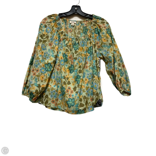 Top Long Sleeve By Ana In Floral Print, Size: M