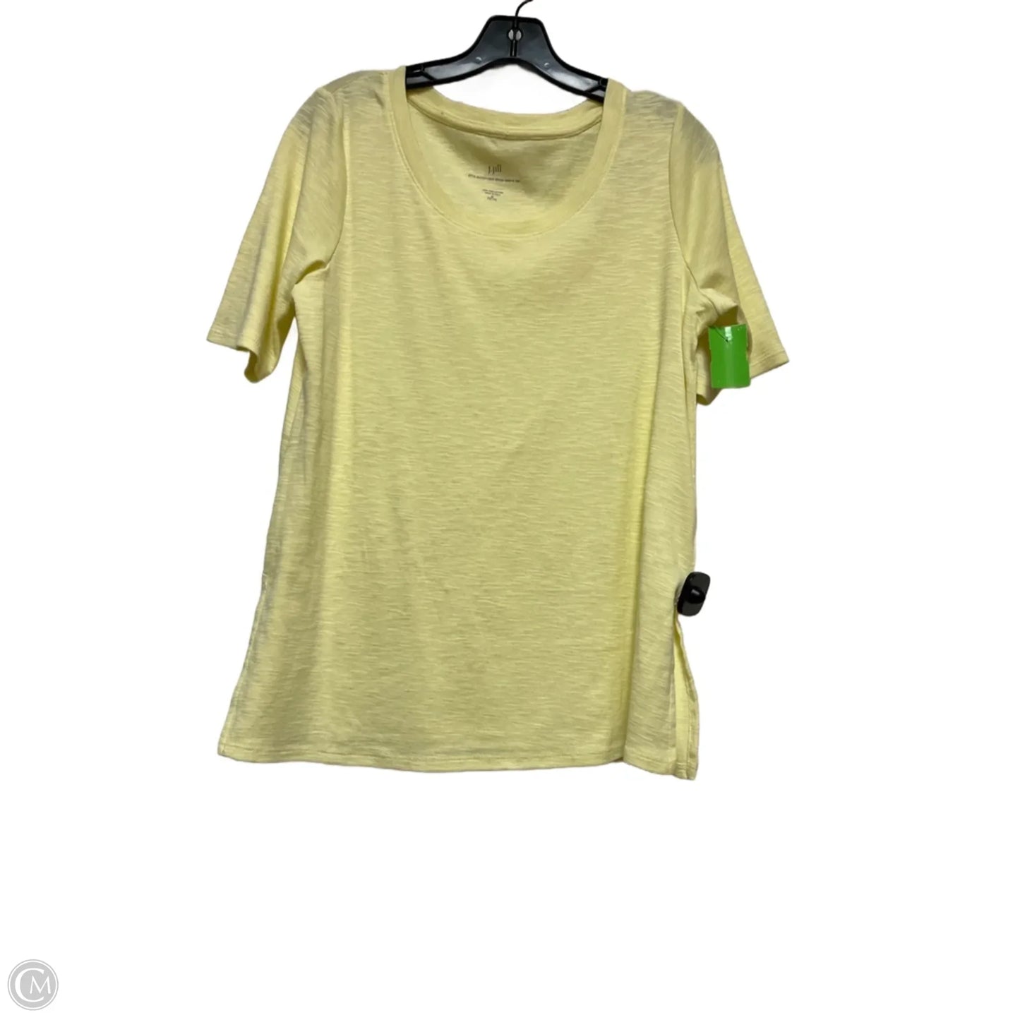 Top Short Sleeve Basic By J. Jill In Yellow, Size: M