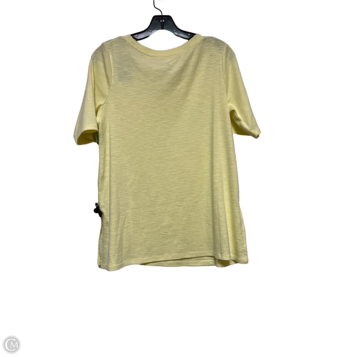 Top Short Sleeve Basic By J. Jill In Yellow, Size: M