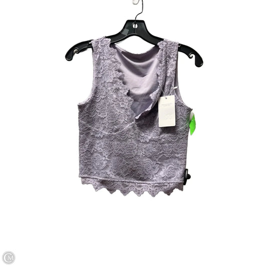 Top Sleeveless By Reoria In Purple, Size: M