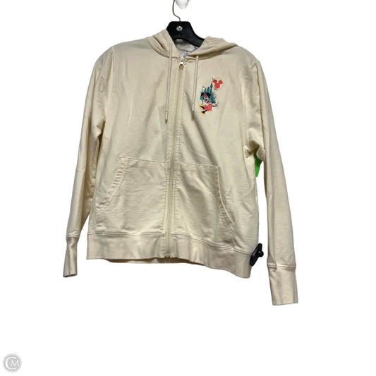 Sweatshirt Hoodie By Disney Store In Cream, Size: Xs