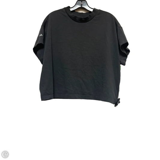 Athletic Top Short Sleeve By Adidas In Grey, Size: Xl