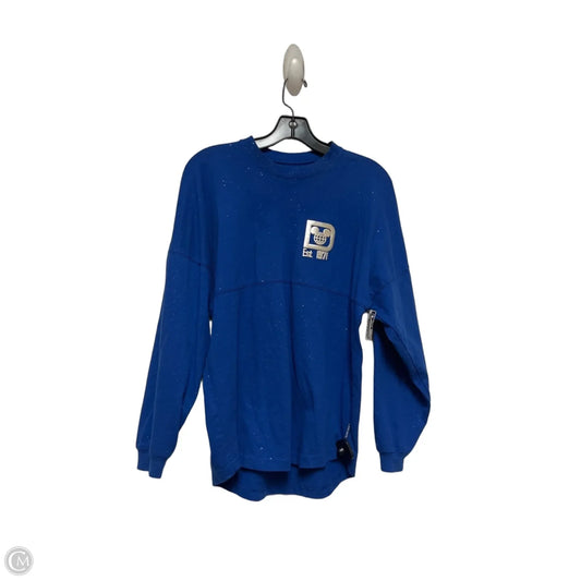 Top Long Sleeve By Disney Store In Blue & Silver, Size: Xs