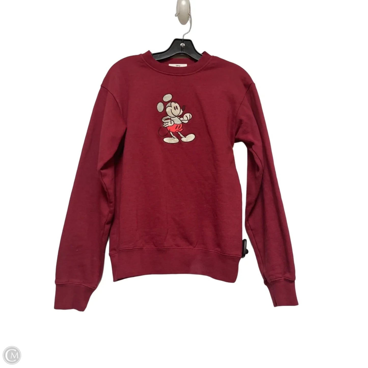Sweatshirt Crewneck By Disney In Red, Size: Xs