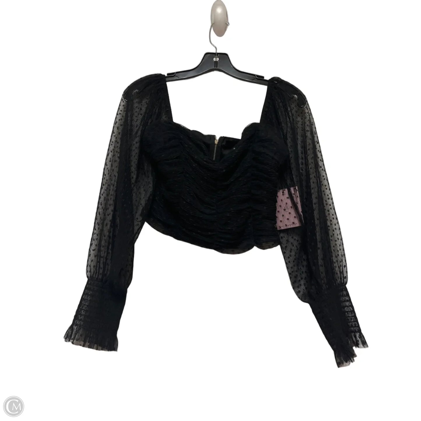 Top Long Sleeve By Hello Molly In Black, Size: S