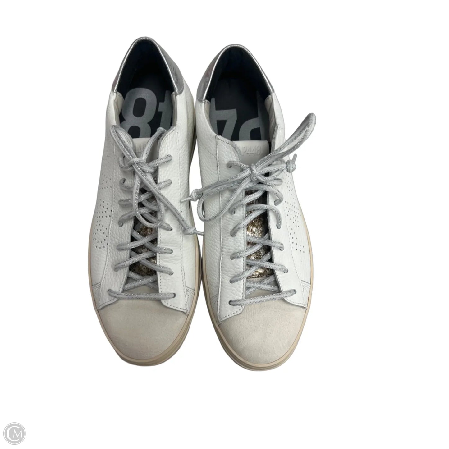 Shoes Sneakers By P448 In Cream, Size: 12