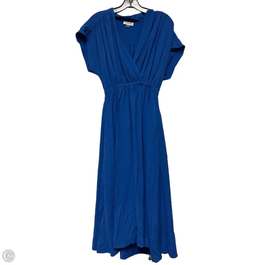 Dress Casual Midi By Calvin Klein In Blue, Size: S