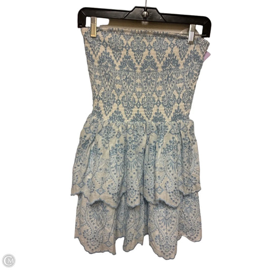 Dress Casual Short By Windsor In Blue & White, Size: M