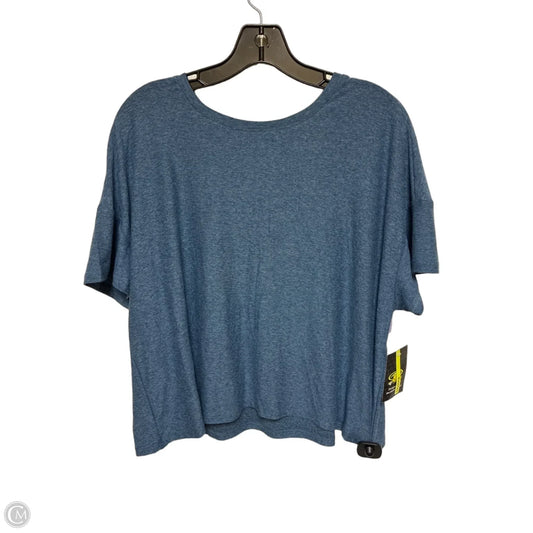 Athletic Top Short Sleeve By Athletic Works In Blue, Size: Xl