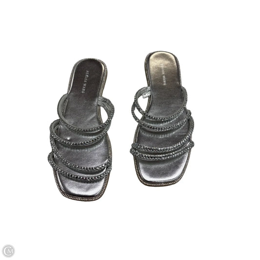 Sandals Flats By Azalea Wang In Silver, Size: 10