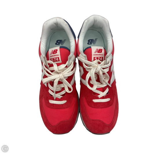 Shoes Sneakers By New Balance In Red & White, Size: 10