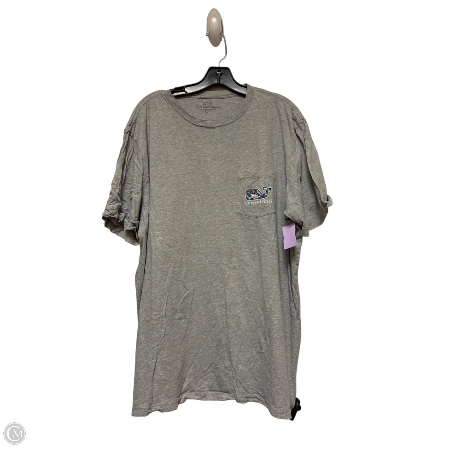 Top Short Sleeve Basic By Vineyard Vines In Grey, Size: Xl