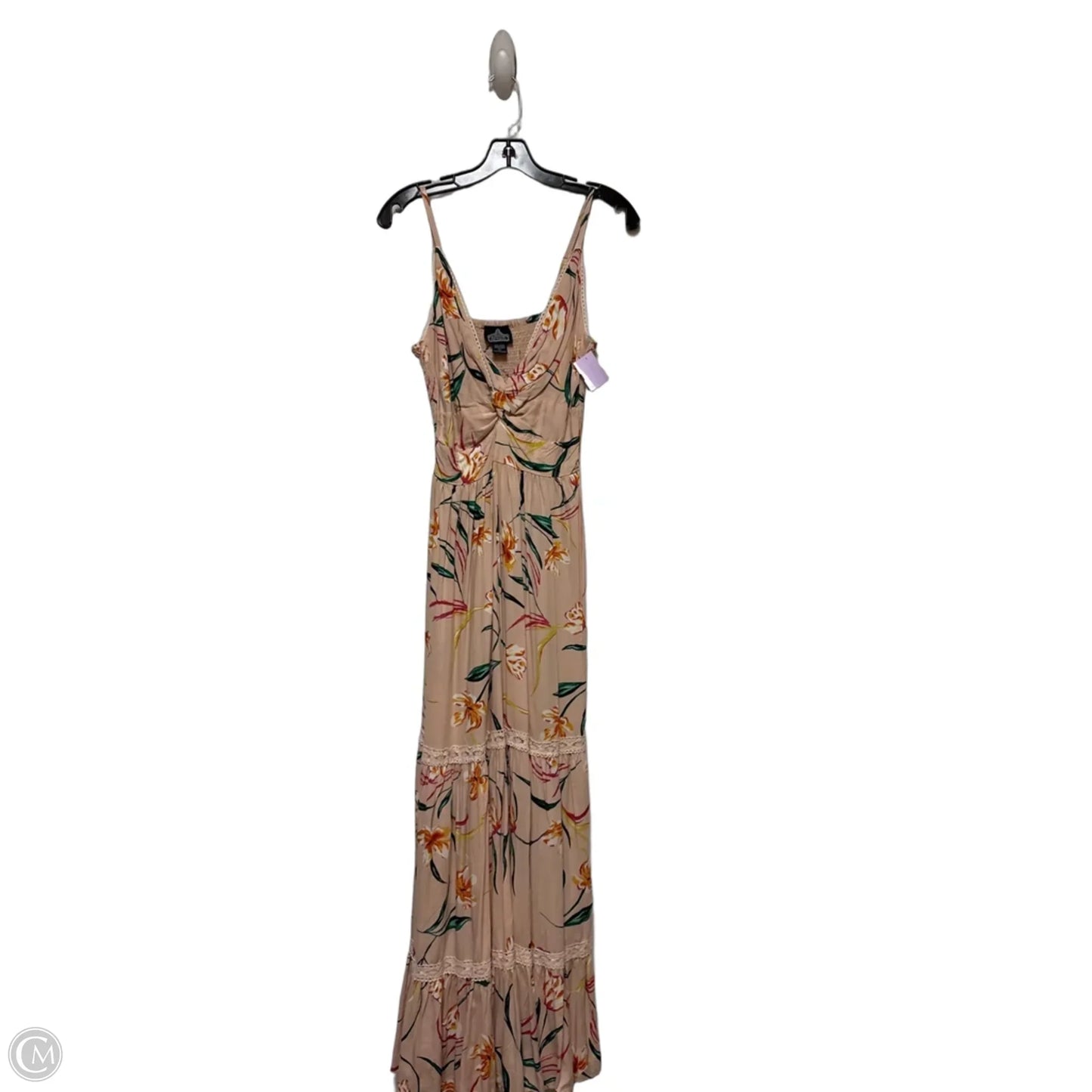 Dress Casual Maxi By Angie In Floral Print, Size: L