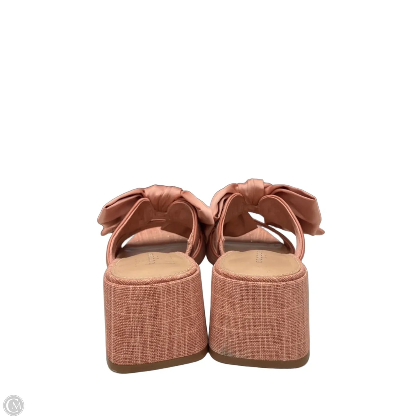 Sandals Heels Block By Copper Key In Pink, Size: 8
