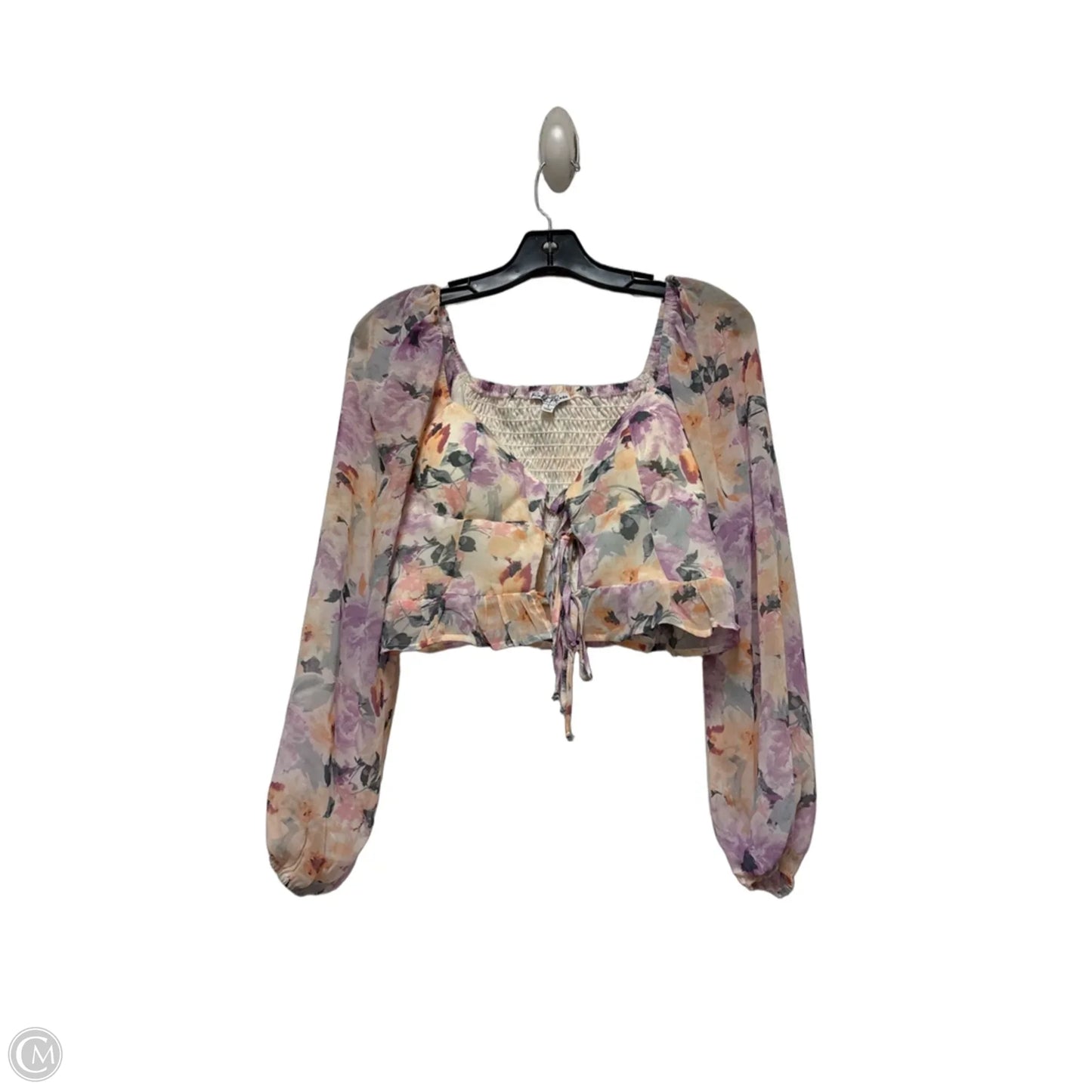 Top Long Sleeve By Clothes Mentor In Floral Print, Size: L