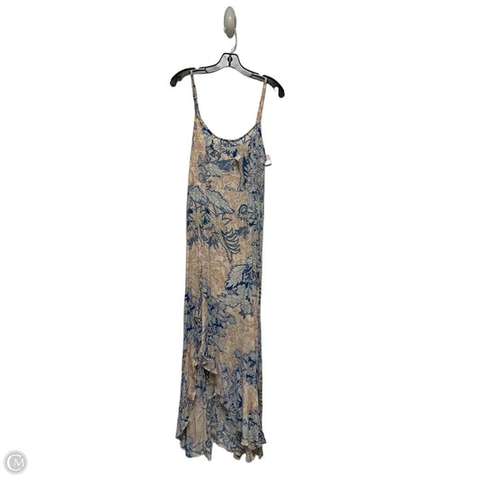 Dress Casual Maxi By Free People In Blue & Purple, Size: L